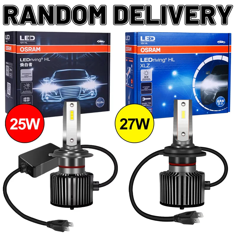 OSRAM Mini Canbus H4 H7 H1 LED Car Headlight 50W 6000K Car L