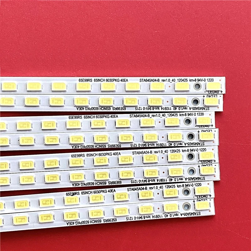 LED Backlight Strip for 8PCS LED strips for 65LM620S-ZB 65LM6200 65LM6200-TA Innotek 65INCH 6030PKG 40EA