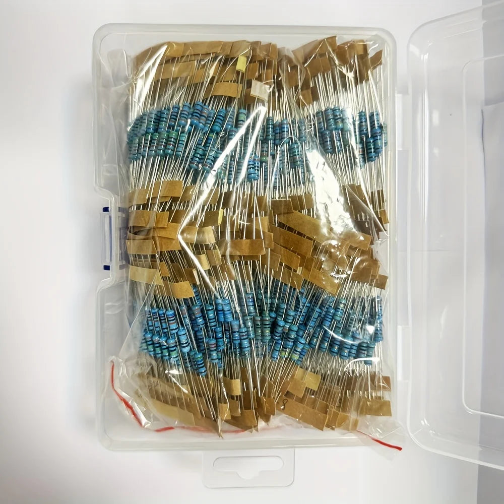 1300PCS 1/2W 0.5W 1% 1R 3M Ohm 130Values Metal Film Resistor