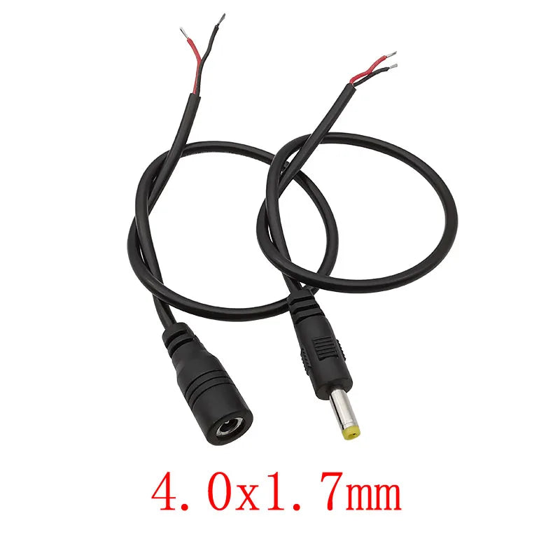 DC 4.0mm X 1.7mm Male Plug Female Jack DC Power Charging Cab
