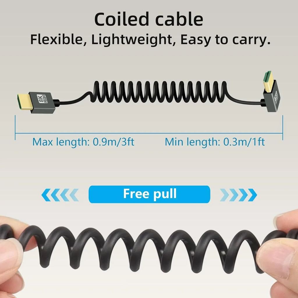 8K UHD Cable High Speed HDMI-compatible Mini/Micro HDMI-comp