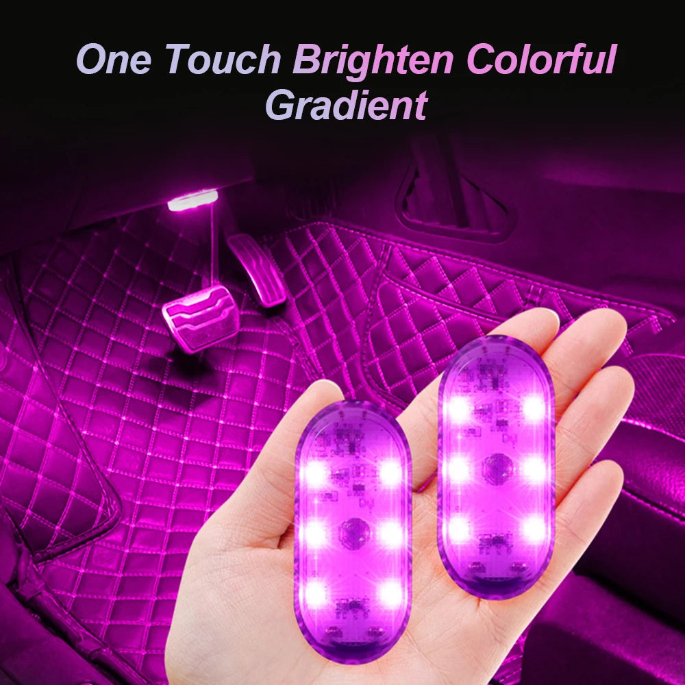 1 PC Multi Color Car Light Wireless LED Touch Light Roof Lig