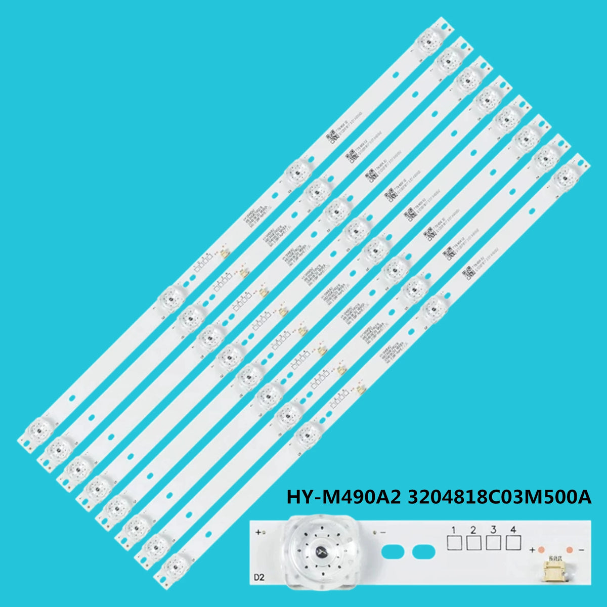 LED Backlight Strip for MX50 W5050A CV50UI-T01 HY-M490A2 - Replacement TV Backlight Strip