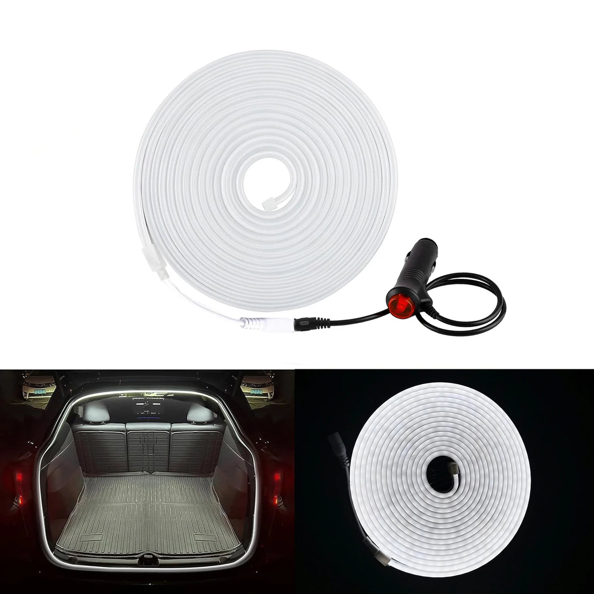 5m Universal Flexible LED Trunk Strip Interior Ambient Light