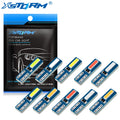 10Pcs T5 Led Bulb Canbus W3W 74 286 W1.2W Super Bright Car I
