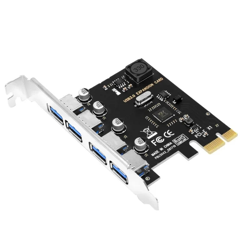 Self Powered PCIE USB 3.0 Card 4 Ports PCI Expree to USB Exp