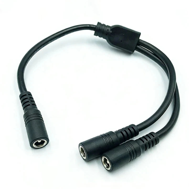 1PC DC 5.5mm 2.1mm 1 To 2 Connector Male To Female Plug DC P