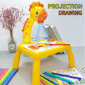 Kid s LED Projector Drawing Table Mini Toy Painting Set Tabl