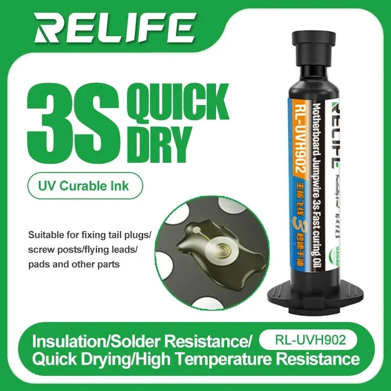 RELIFE RL-UVH902 Fast Curing UV Solder Mask Oil +UV Curing L
