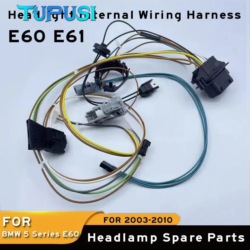 Headlight Wiring Harness for BMW 5 Series E61 E60 525 523 530 Wire Harness Plug Wiring Harness Assembly Non