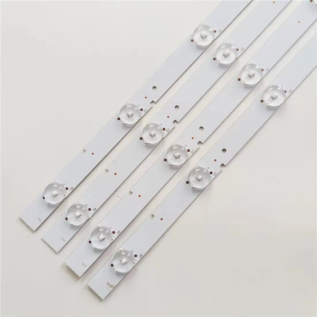4PCS 630mm LED Backlight STRIP 8 Lamp LENS with Inverter for