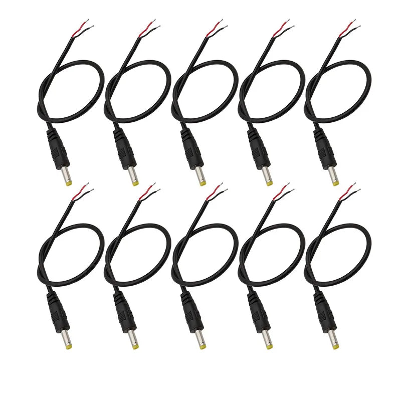 4.0x1.7mm DC Male Female Jack Wire Connector 4.0mm x 1.7mm DC Power Plug Socket Extension Cable for CCTV Camera LED Strip Light