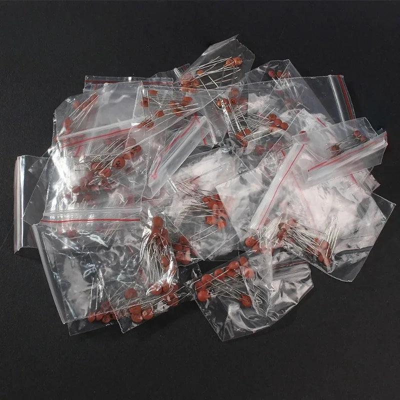300/960PCS Ceramic Capacitor Kit 2pF-0.1uF Direct Insertion 