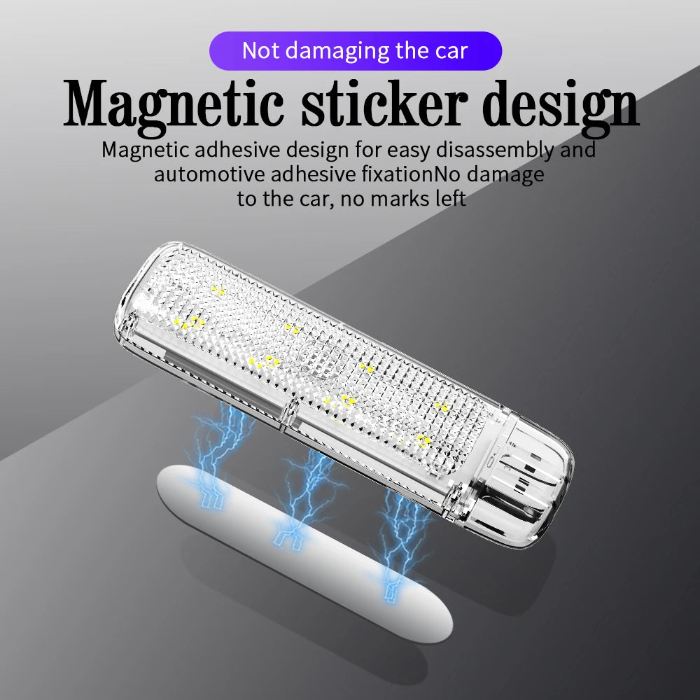 1/2/4pcs Upgrated Mini USB Touch LED Light Touch Control Car