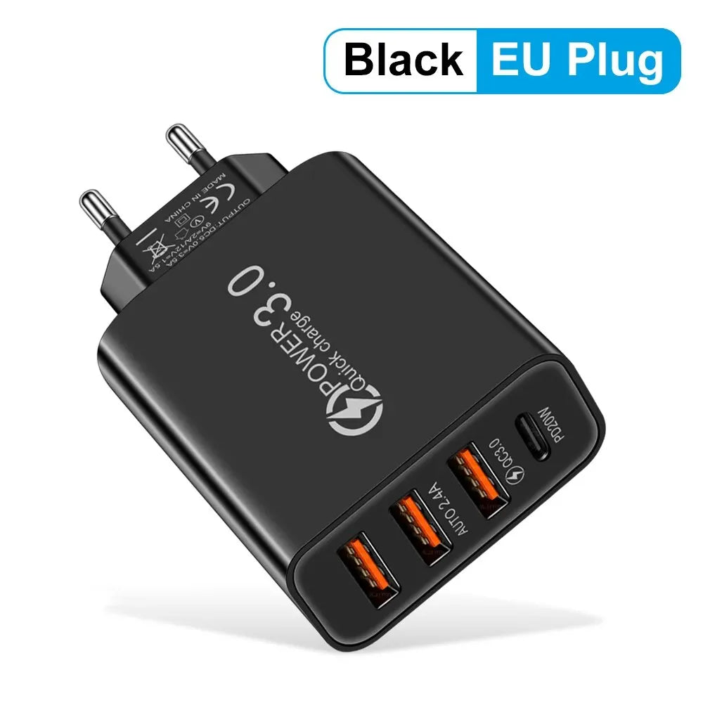 Total 20W Multi Port Wall Charger USB PD Adapter For Xiaomi 