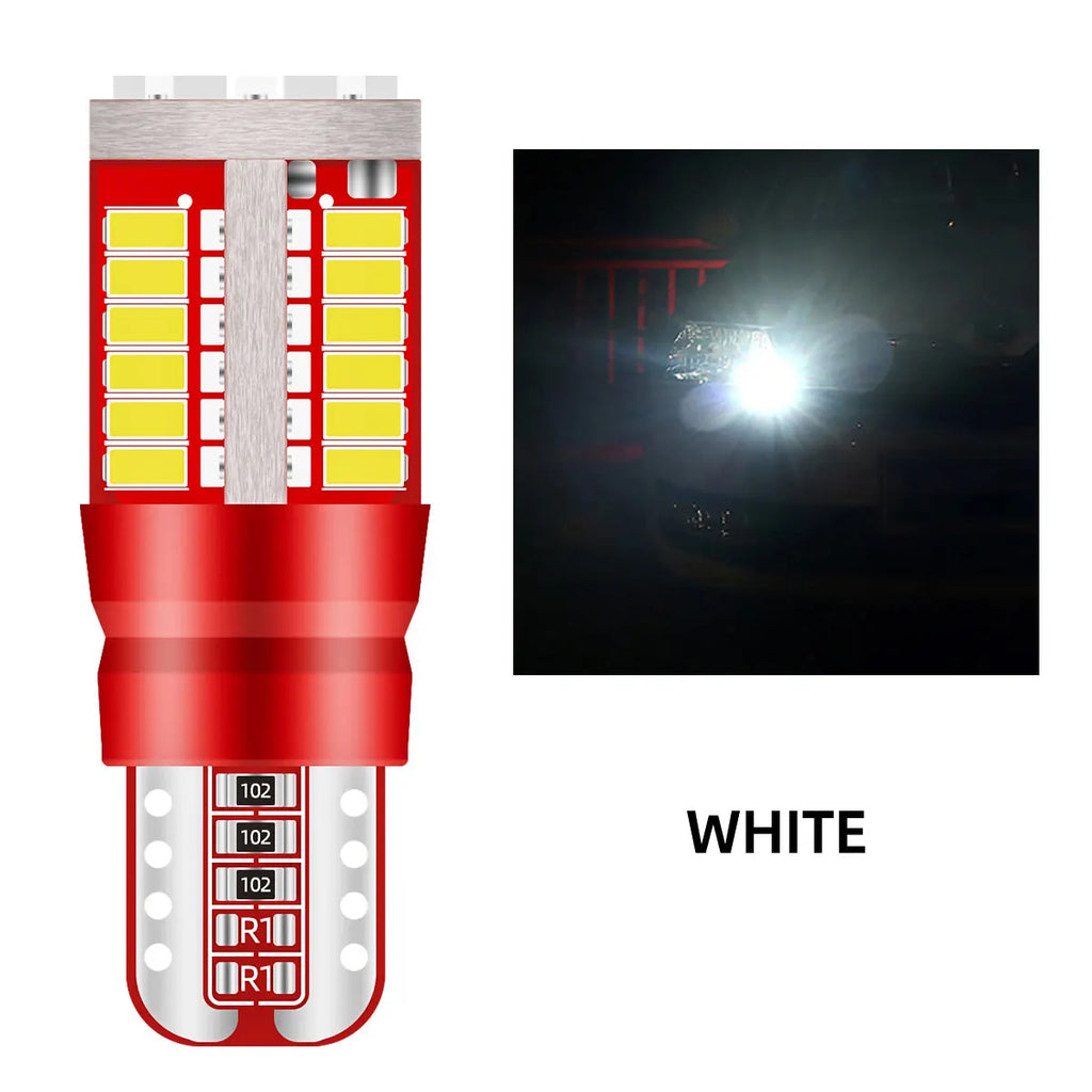 2pcs T10 W5W LED CANBUS No Error 12V Car Side Interior Lights 168 194 3014 SMD Car Clearance Reading Parking Lights Dome Lamp