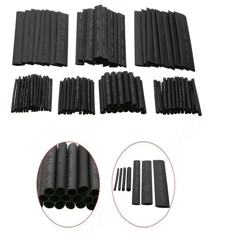 127Pcs Heat Shrink Tube Sleeving Tubing Assortment Kit Elect