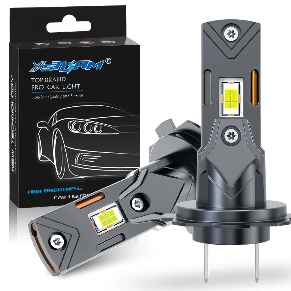 XSTORM H4 H7 LED Light Bulbs 25000LM 70W LED Headlight Canbu