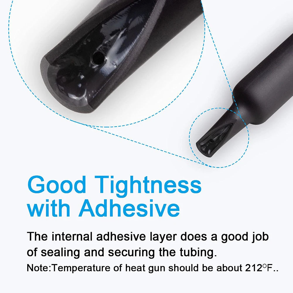 270 PCS Heat Shrink Tubing Kit 3 1 Ratio Adhesive Lined Mari