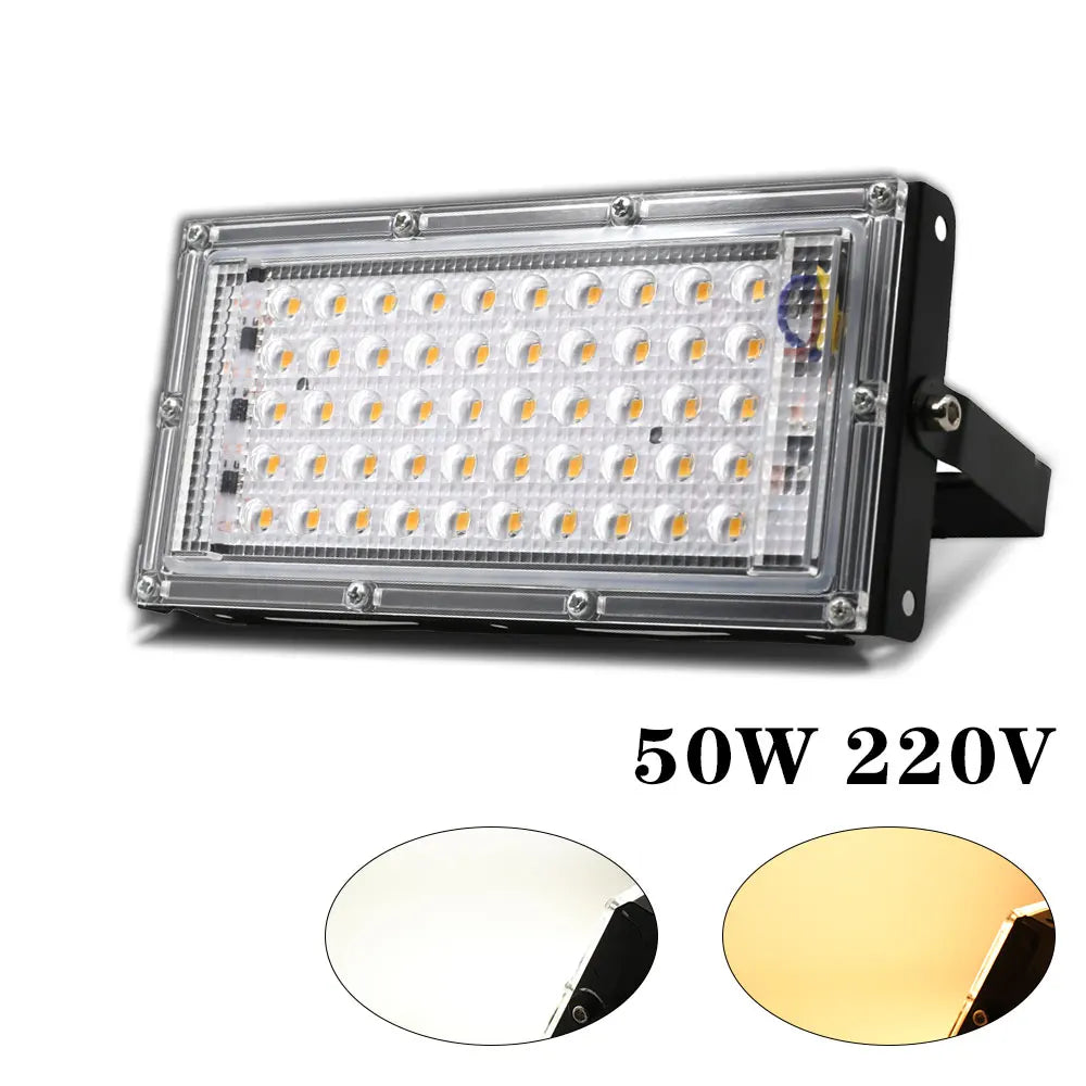LED Flood Light AC 220V 240V 50W IP65 Waterproof Outdoor Gar