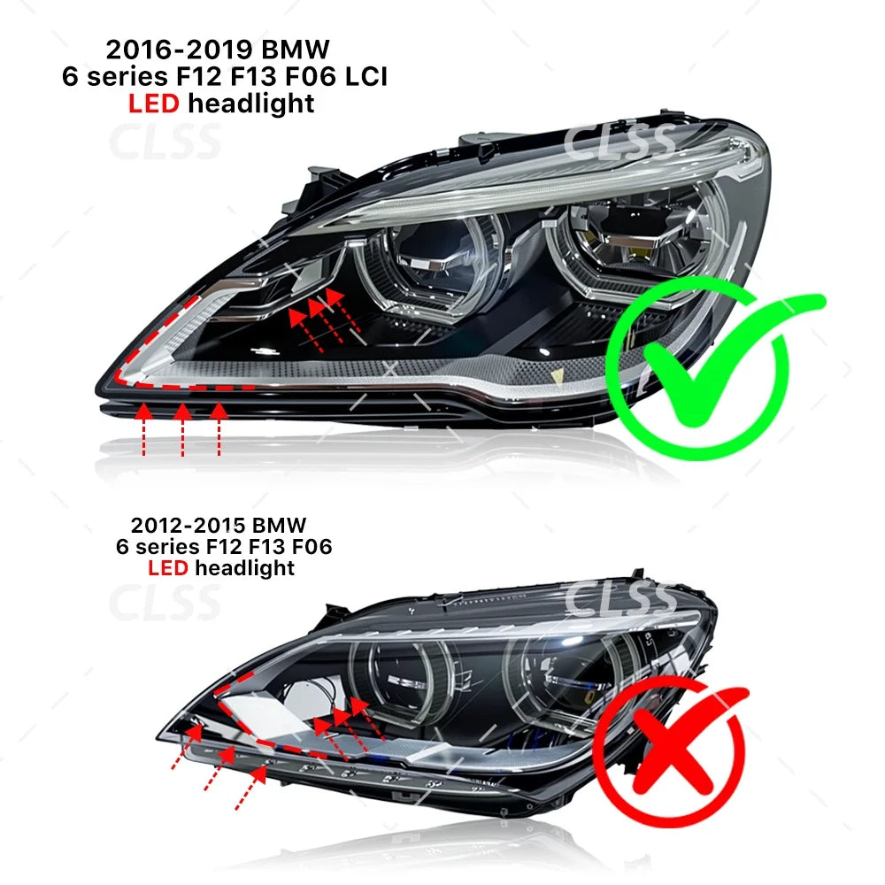 Angel Eye DRL LED Module For BMW F12 F13 M6 F06 LCI 640d 640i 650i 2016-2019 Adaptive Headlight Daytime