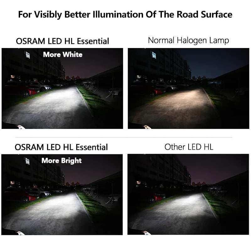 OSRAM LED Essential H7 H18 Replacement Headlight Bulbs PX26d