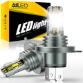 AILEO 2Pcs Led Lights H4 High Low Beam High Quality 20000Lm 