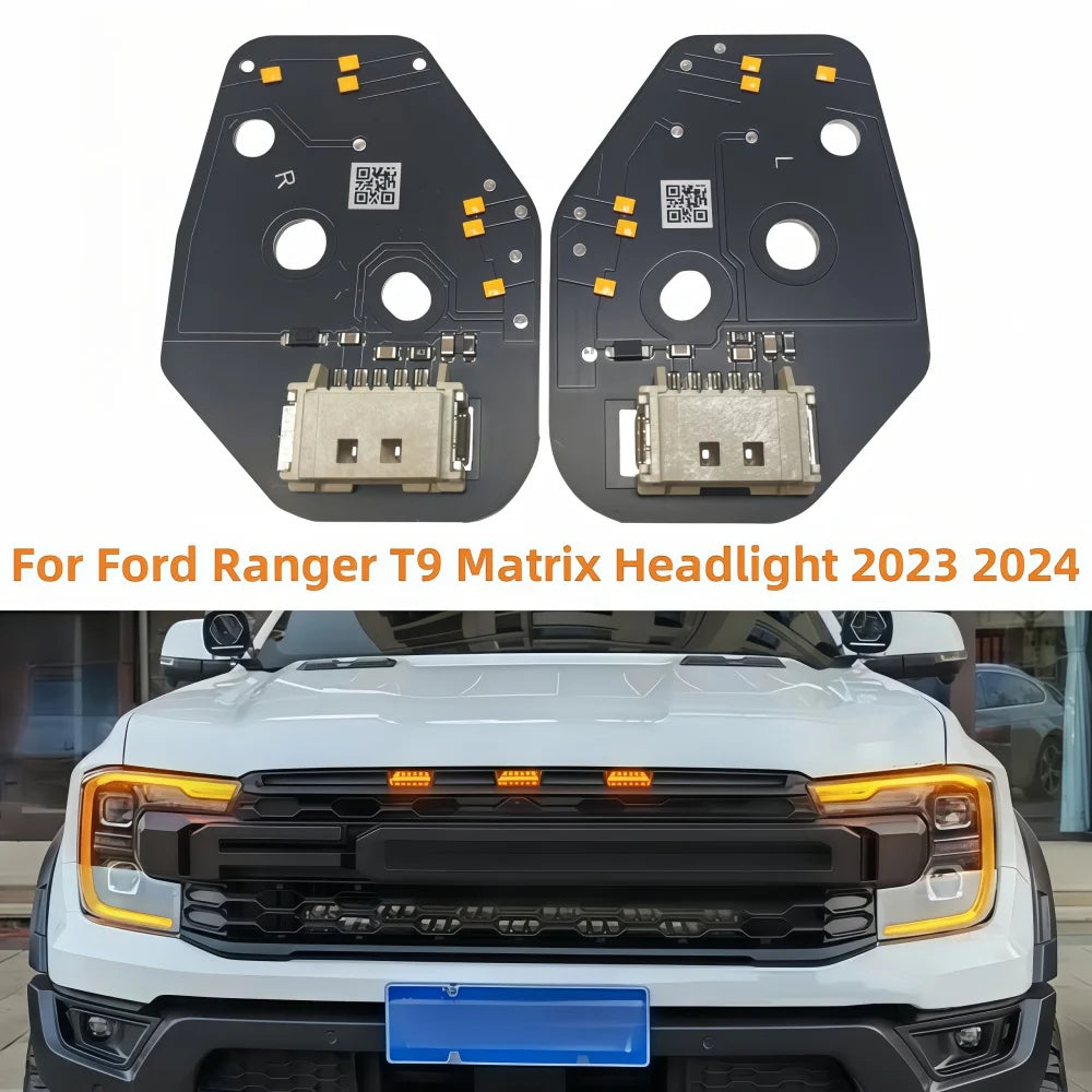 DRL Chips For Ford Ranger T9 2023 2024 Matrix Headlight Daytime Running Light Turn Signal Module Lightsource