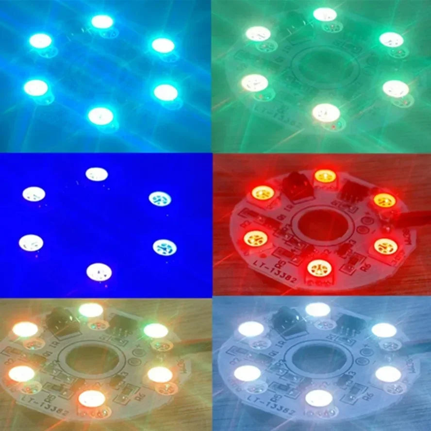 10 1PCS 5V RGB LED Lights Plate Linkage Control Colorful Sou
