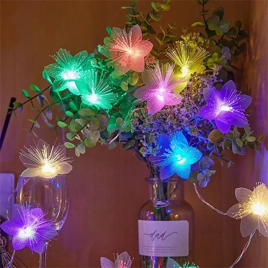 2/3M LED Fiber Optic Fairy Light Battery-operated Garland Ch