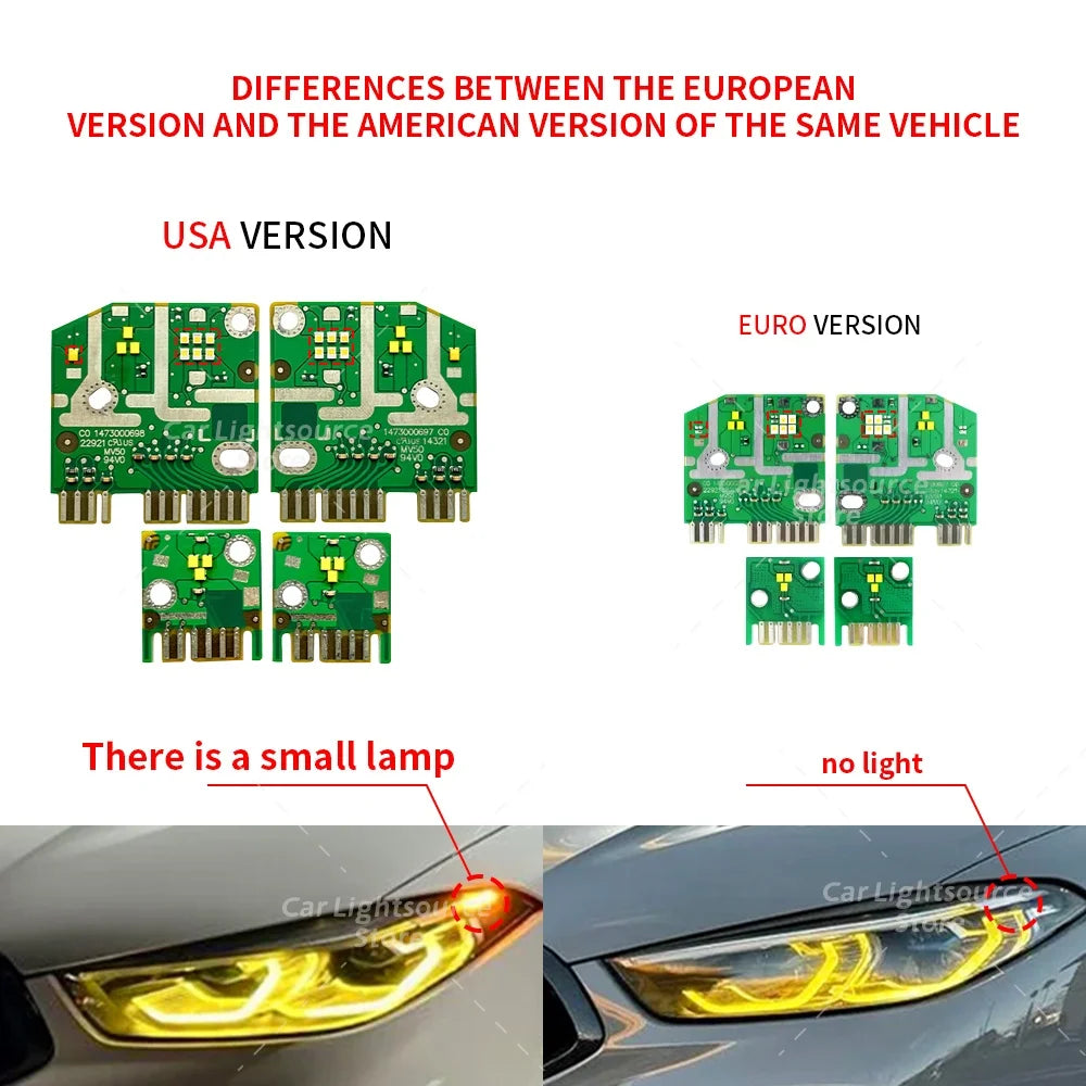 Angel Eye LED DRL Module Blue Red For 19-22 BMW M8 F91 F92 F93 8 series G14 G15 G16 Daytime Running Light CSL
