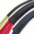 10m /32.8 ft Pet Expandable Braided Mesh Sleeve Black Flexib