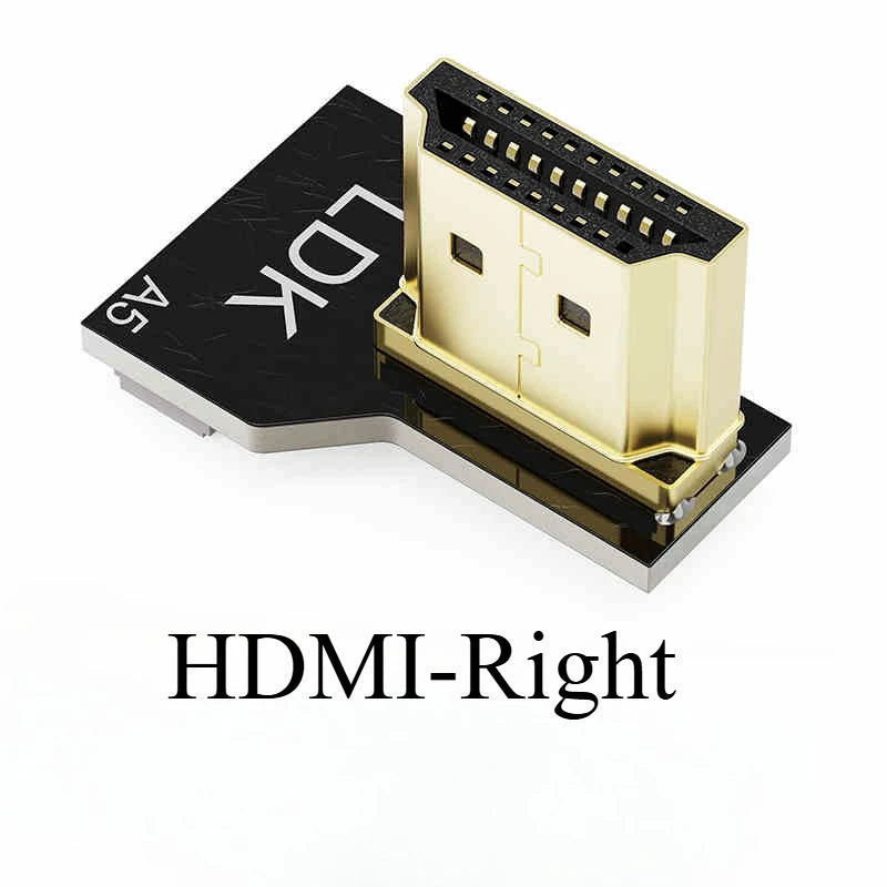FPV HDMI-Compatible Connector Flexible Flat Cable Raspberry Pi 4 Micro HDMI To HDMI/Mini HDMI Female 90 Degree FFC 20pin