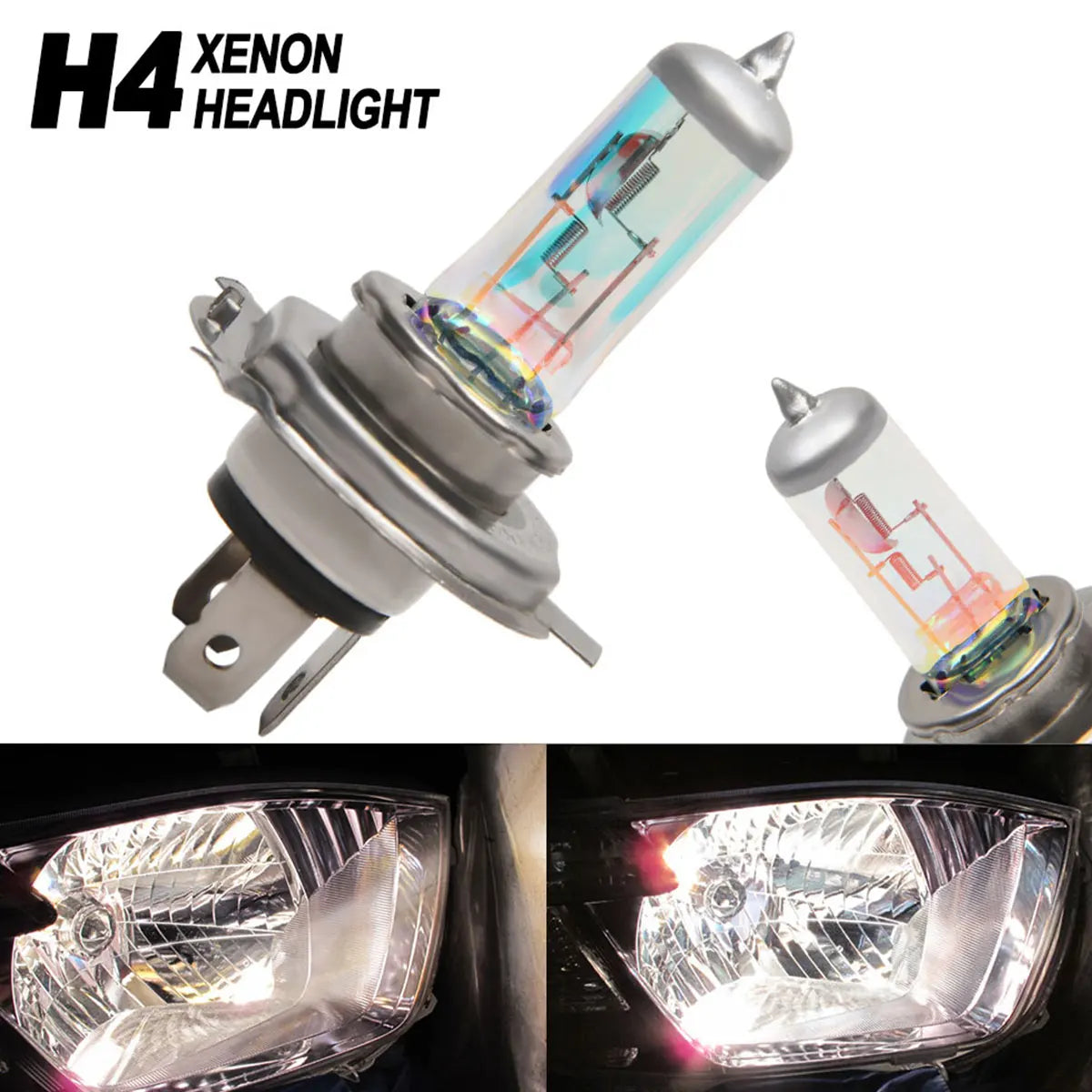 1/2 Pcs H4 Halogen Headlight Bulb for Car Motorcycle H4 Fog 