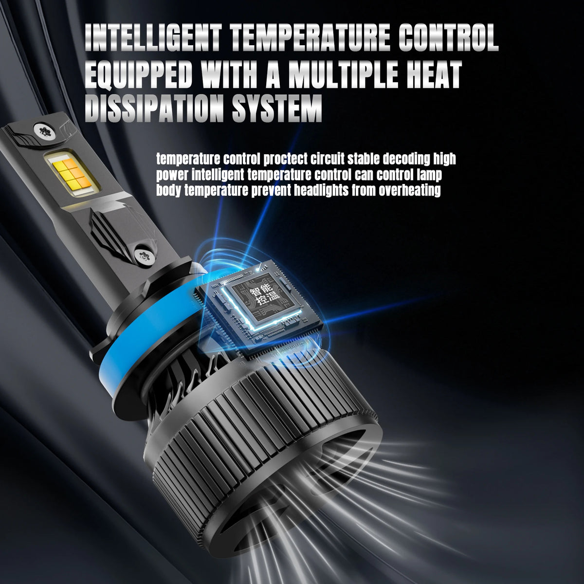 PANDUK Tri-color H7 Dual-color H4 LED 220000LM Car Headlight