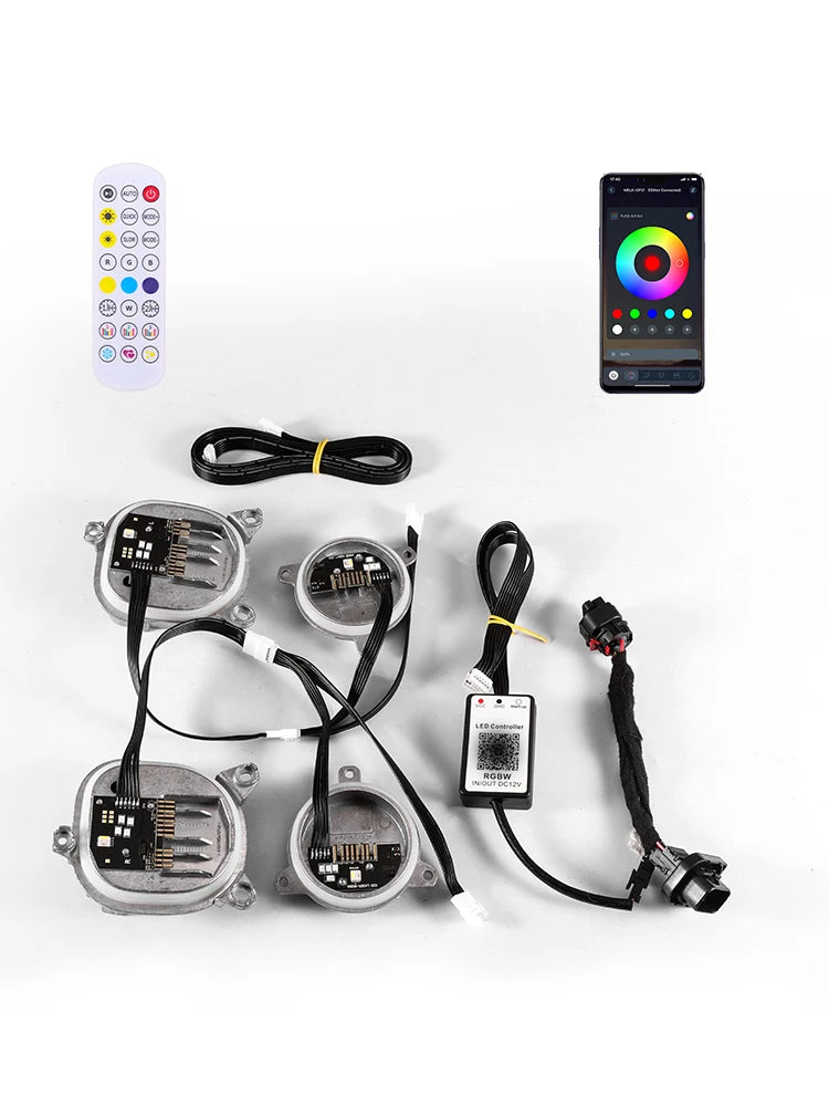 Angel Eye for BMW 8 Series G14 G15 F91 F92 F93 Multicolor RGB DRL M8 G16 CSL LED RGBW Daytime Running Lights