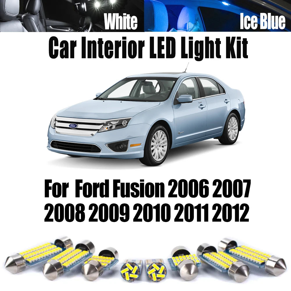 LED Interior Light Kit for Ford - Canbus Error-Free Interior Bulbs