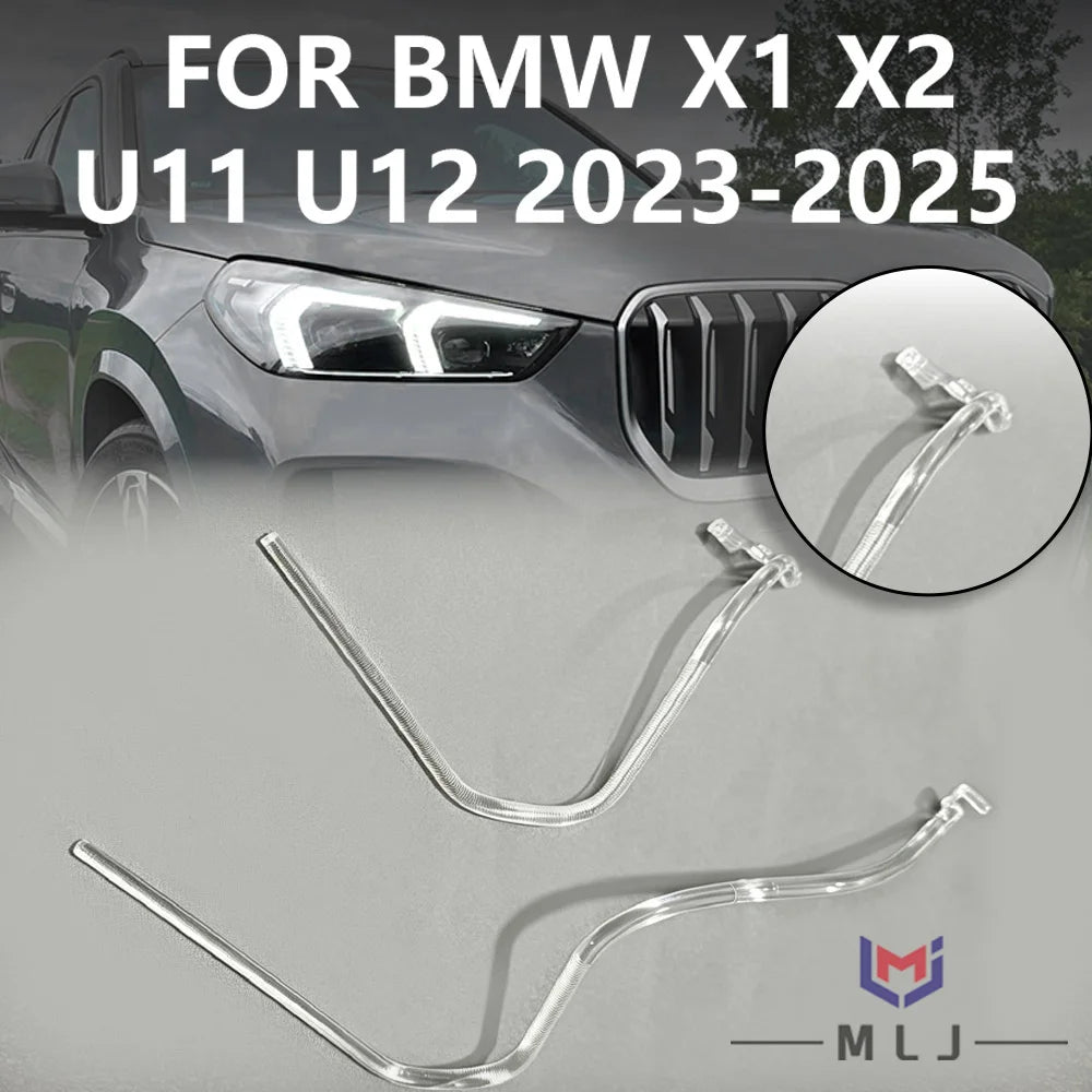 Headlight Angel Eyes Daytime Running Light Replacement Parts DRL Light Guide Tube Strips for BMW U12 U11 X2