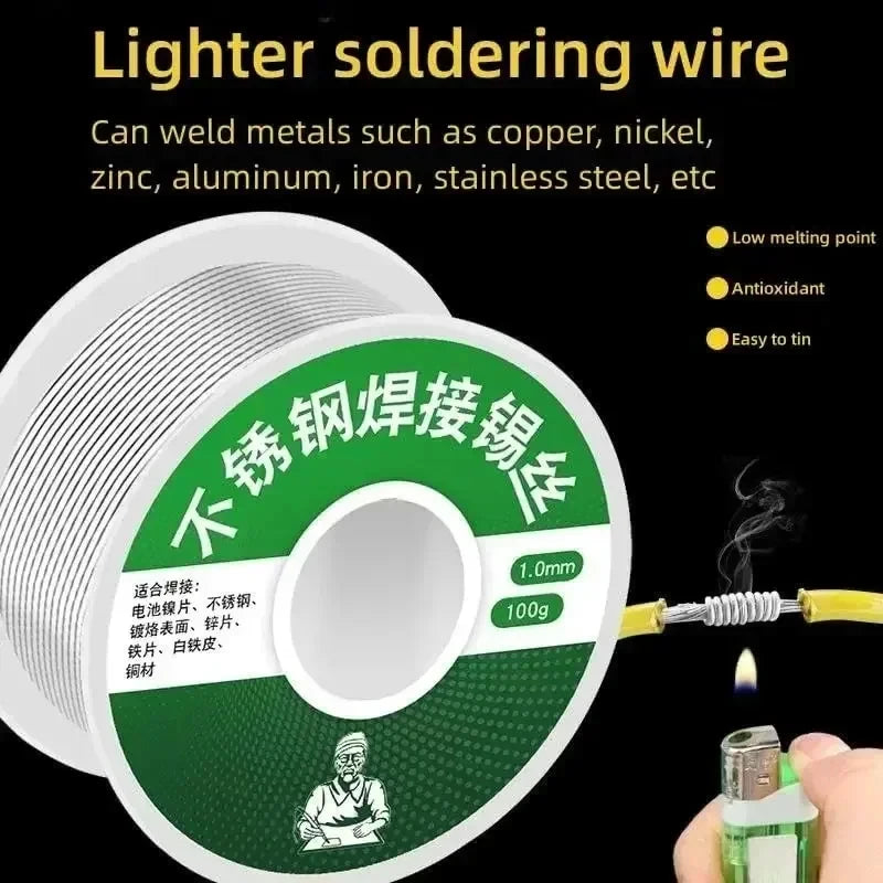 100/50 Low Temperature Easy Melt Solder Wire Silver Universa