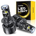AUXITO 2Pcs H7 LED Headlight Bulb With Projector Lens 25000L