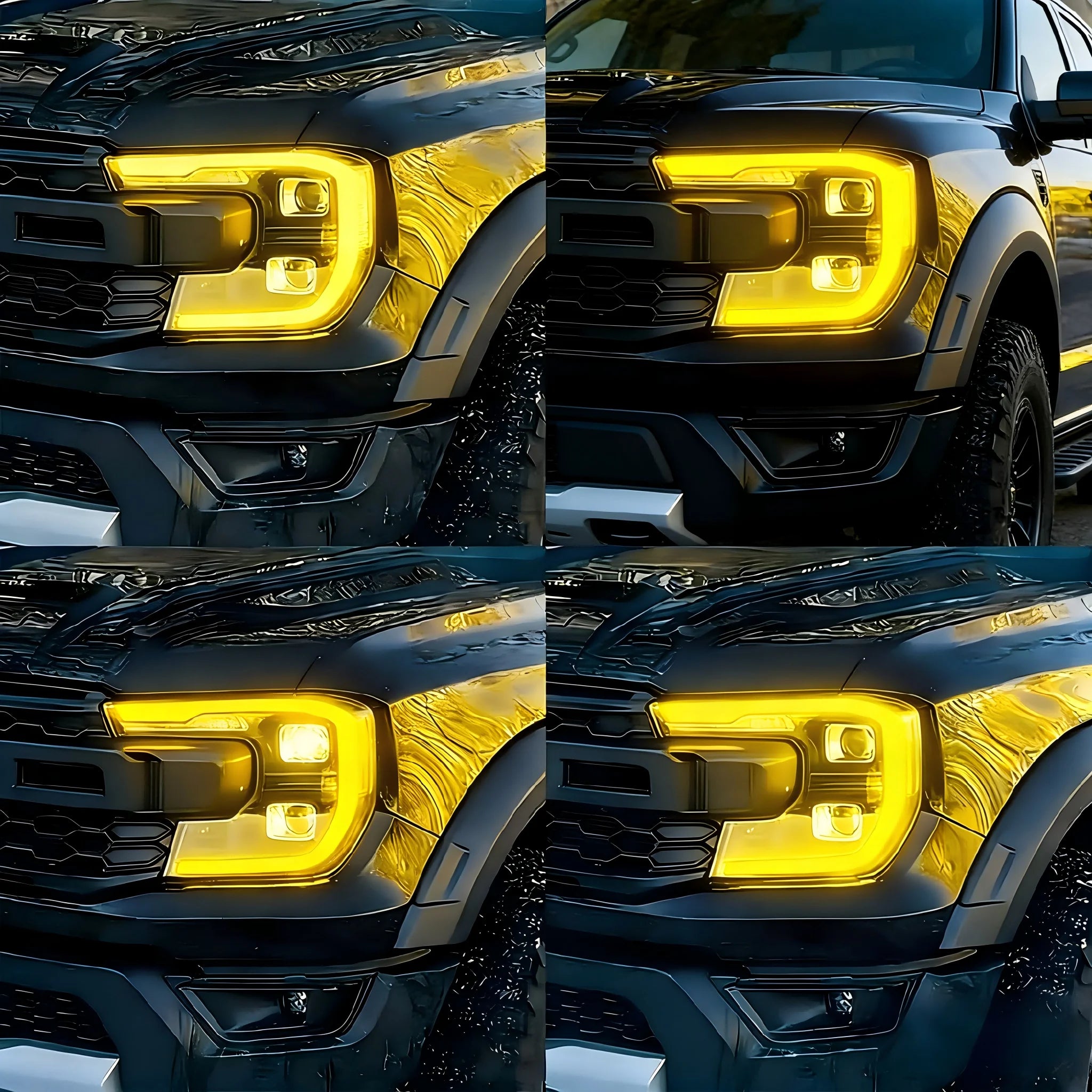 DRL LED Boards For Ford Ranger T9 LED Or Matrix 2023 2024 LED Headlight Daytime Running Light XL/XLT Replace