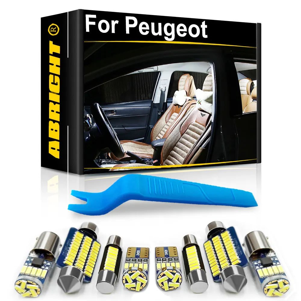 Car LED Interior Lights Canbus For Peugeot 207 307 407 106 1