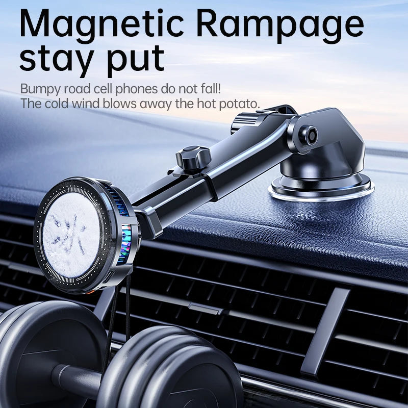 Magnetic Semiconductor Cooling Car Phone Holder with Suction