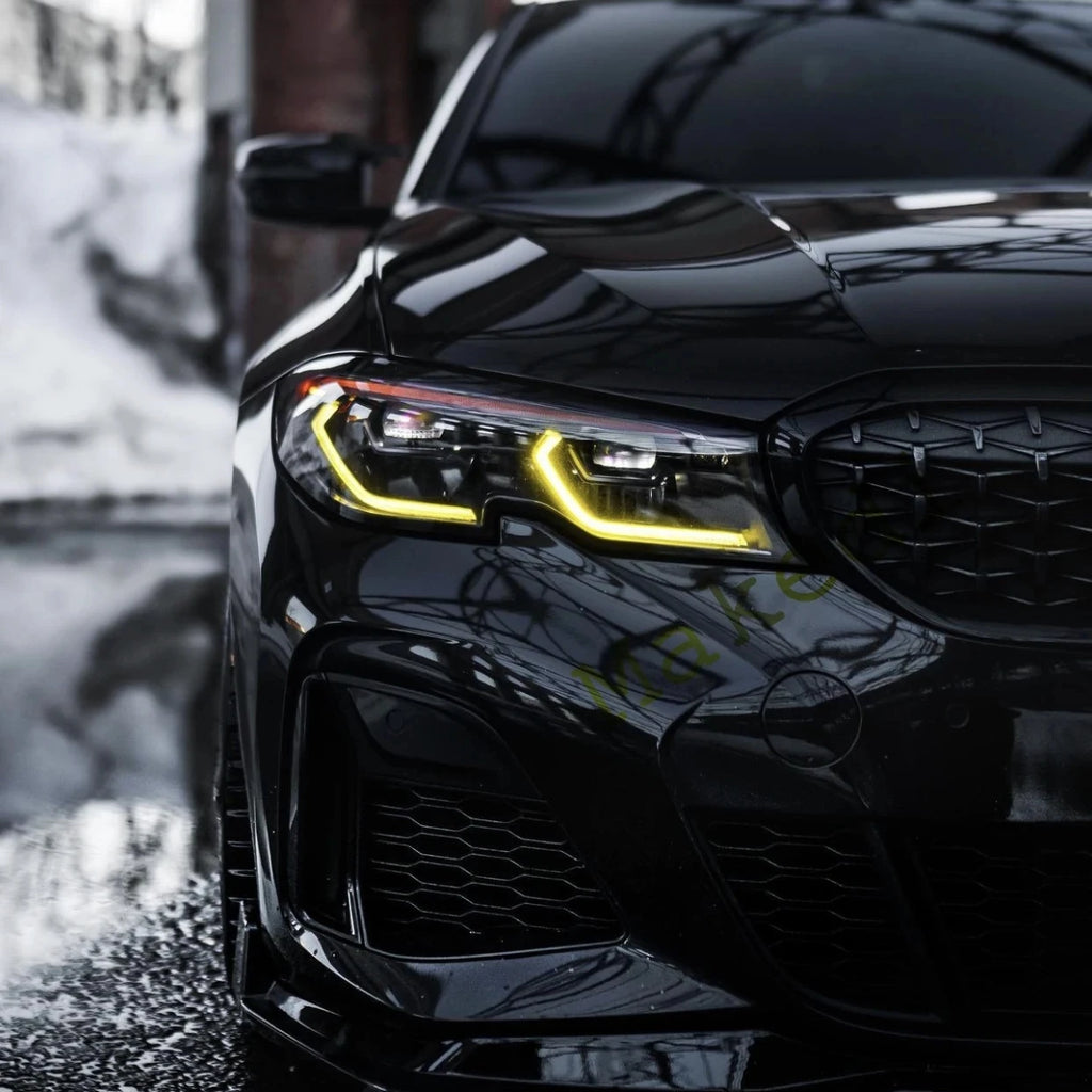 Headlight Yellow Lemon Angel Eyes DRL Boards For 2019 2020 BMW G21 320i 330i M340I Amber Daytime Light for