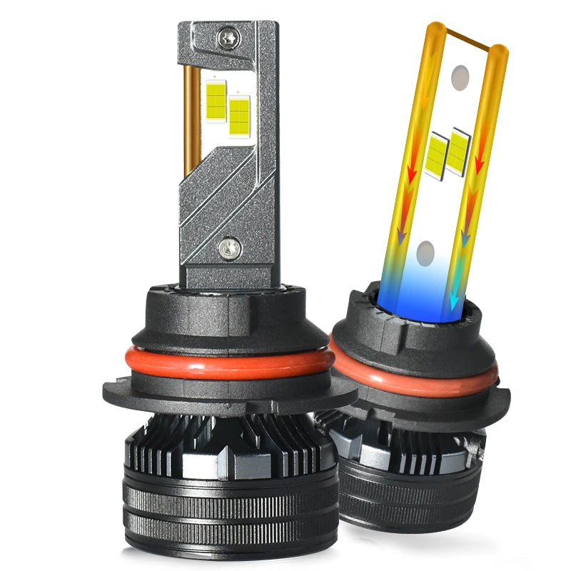 K6C K7C Copper Tubes LED Headlight Bulbs Powerful 170W 170000LM 6000K H1 H7 H11 H8 9005 9006 9012 D1S D2S D3S D4S H4 Car Lights