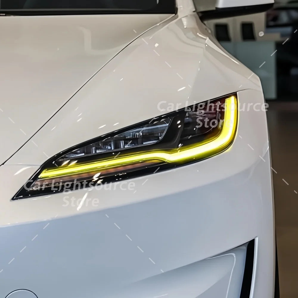 DRL Boards LED Angel Eyes For Tesla Model 3 2023 2024 LED Headlight Refit Daytime Running Light Chips