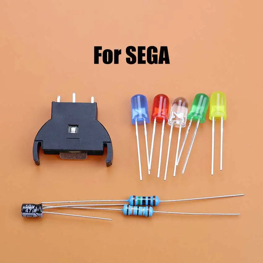 For SEGA Dreamcast DC Controller Ports PCB Power LED Kit Fus