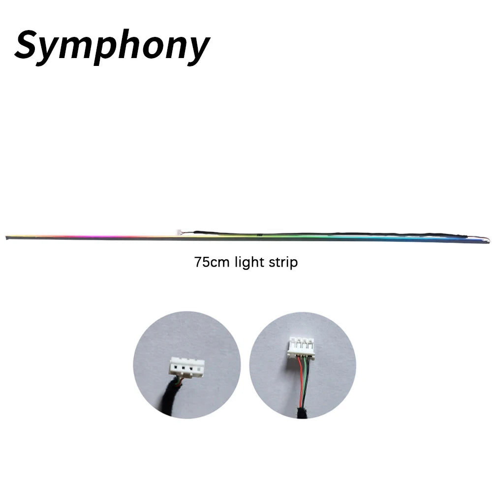 18 in 1 Symphony Full Colors Streamer Car LED Ambient Light 