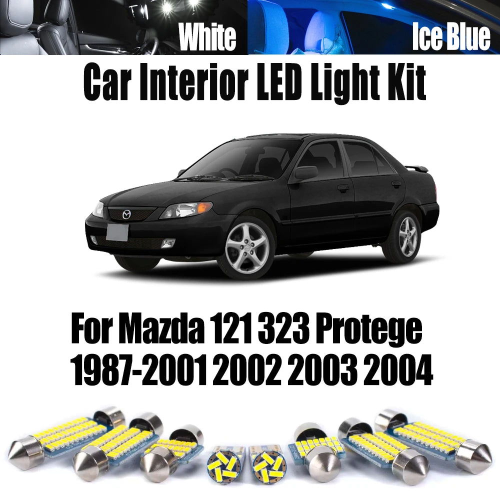 Bulbs Canbus Vehicle LED Interior Map Dome Door Light Kit for Mazda 1987-2001