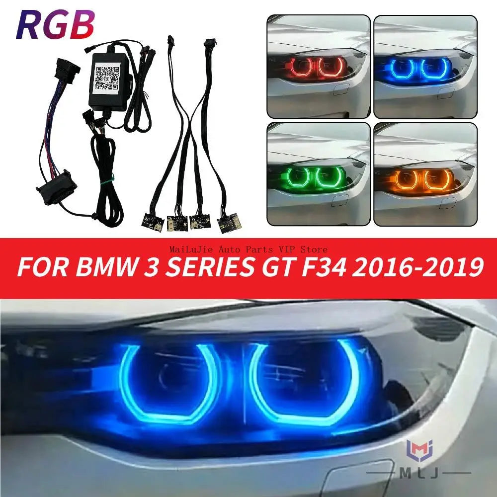 headlight wiring harness assembly LED angel eye RGB wiring harness 63117470425 for BMW F34 2016-2019